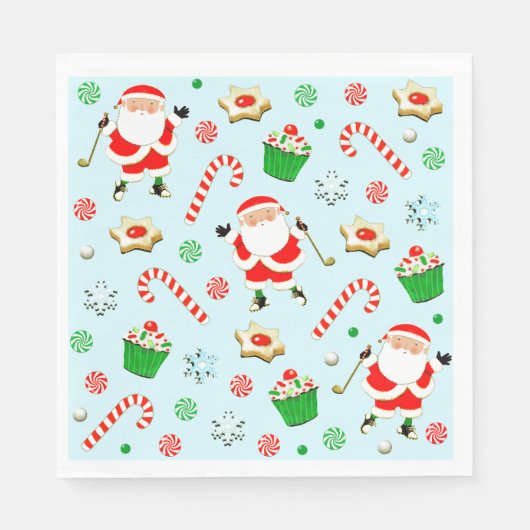 ゴルフホリデーパーティー スタンダードランチョンナプキン (正面)