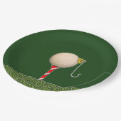 ゴルフホリデーパーティー ペーパープレート (アングル)