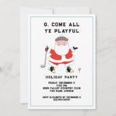 ゴルフホリデーパーティー 招待状 (正面)