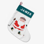 ゴルフホリデーラージクリスマスストッキング ラージクリスマスストッキング (正面 (吊り時))