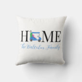 ゴルフホームブルーゴルフカートハートファミリー名 クッション (裏面)