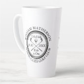 ゴルフホールインワンクラシックカスタム カフェラテマグ (左アングル)