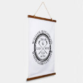 ゴルフホールインワンクラシックパーソナライズされたー 吊り下げ型タペストリー (傾斜あり)