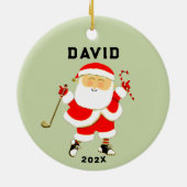 ゴルフホールインワンコレクション セラミックオーナメント (裏面)