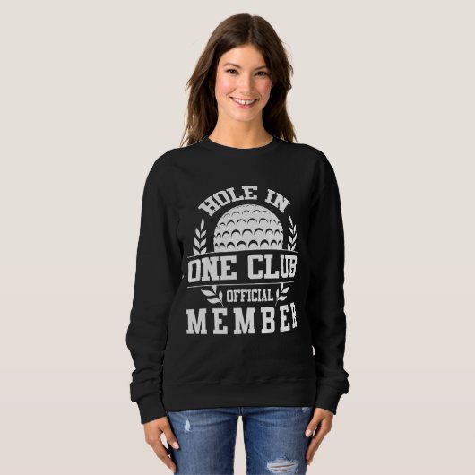ゴルフホールインワンホールインワンクラブゴルフスポーツゴー スウェットシャツ (正面フル)