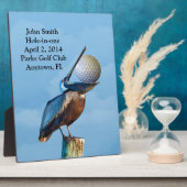 ゴルフホールインワン記念カスタマイズ可能 フォトプラーク (側面)