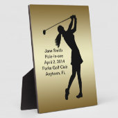 ゴルフホールインワン記念カスタマイズ可能 フォトプラーク (側面)
