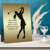 ゴルフホールインワン記念カスタマイズ可能 フォトプラーク (側面)