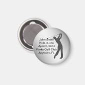 ゴルフホールインワン記念カスタマイズ可能 マグネット (正面/裏面)