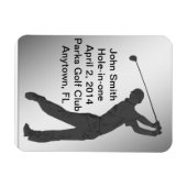 ゴルフホールインワン記念カスタマイズ可能 マグネット (横)