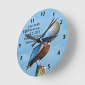 ゴルフホールインワン記念カスタマイズ可能 ラウンド壁時計 (傾斜)