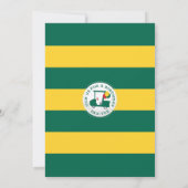 ゴルフホールインワン誕生日招待状 招待状 (裏面)