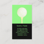 ゴルフボカスタムール両面グリーンとブラック 名刺 (裏面)