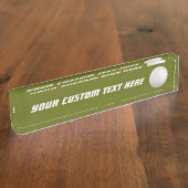 ゴルフボカスタムール卓上銘板 デスクネームプレート (側面)