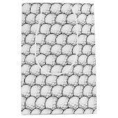 ゴルフボクールールスポーツのタイル模様 ミディアムペーパーバッグ (正面)