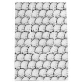 ゴルフボクールールスポーツのタイル模様 ミディアムペーパーバッグ (裏面)