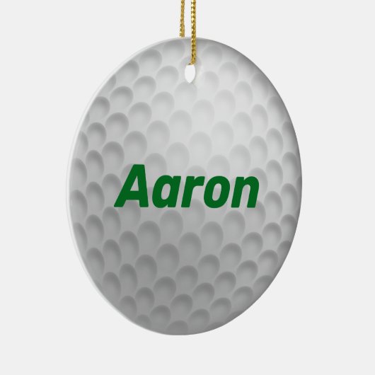 ゴルフボパーソナライズされたールクリスマス装飾品ギフト セラミックオーナメント (右)
