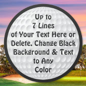 ゴルフボパーソナライズされたールステッカーまたは削除文字 ラウンドシール