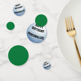 ゴルフボパーソナライズされたールハッピーバースデー紙吹雪 コンフェッティ