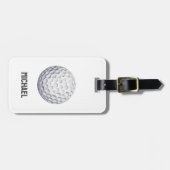 ゴルフボパーソナライズされたールプレーヤーの荷札 ラゲッジタグ (正面横)