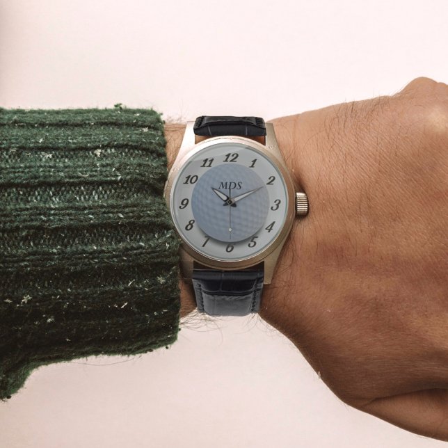 ゴルフボパーソナライズされたールモノグラムの腕時計 腕時計 (クリエイターアップロード済み)