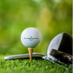 ゴルフボモダンールカスタムフィアンスネームブルーハート ゴルフボール