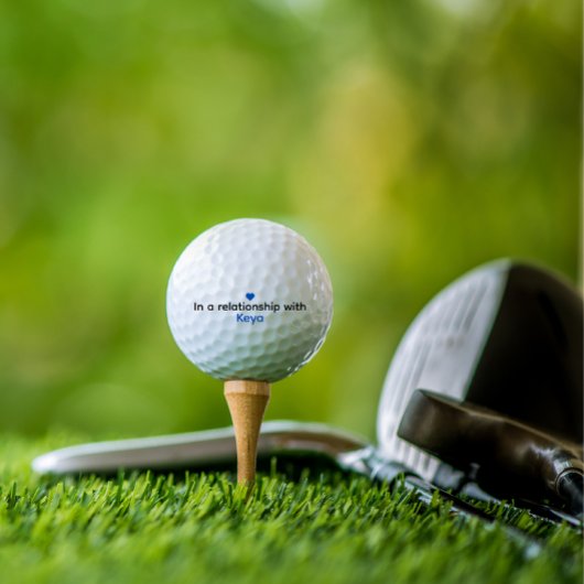 ゴルフボモダンールカスタムフィアンスネームブルーハート ゴルフボール