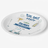 ゴルフボーイバースデーパーティー ペーパープレート (アングル)