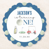 ゴルフボーイ誕生日 ペーパーコースター (正面)