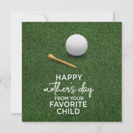 ゴルフボールがグリーンに ハッピーマザーズデー ゴルフママへ シーズンカード