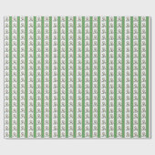 ゴルフボールがティーに乗ったセージタンとホワイト ラッピングペーパー (フラット)