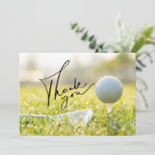 ゴルフボールとアイロンをグリーンサンキューカード サンキューカード (スタンド正面)