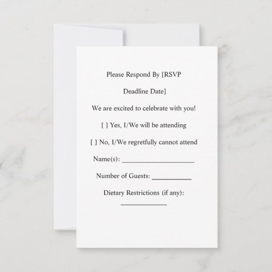 ゴルフボールとグリーンでのゴルフ ウェディング  出欠のご返事お願いします。 出欠カード (裏面)