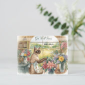 ゴルフボールと花でゴルフの回復を応援しよう ポストカード (スタンド正面)