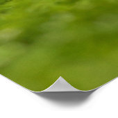 ゴルフボールと赤いハートでゴルフバレンタインデー ポスター (角)