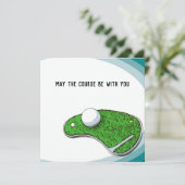 ゴルフボールとT型でコースを開始 シーズンカード (スタンド正面)