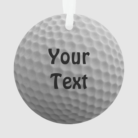 ゴルフボールのカスタマイズカラーをカスタマイズ オーナメント (裏面)