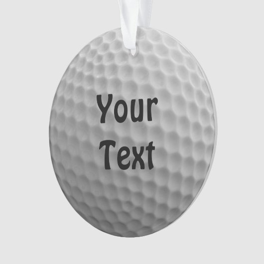 ゴルフボールのカスタマイズカラーをカスタマイズ オーナメント (正面)