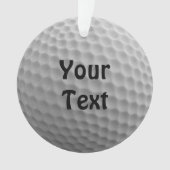 ゴルフボールのカスタマイズカラーをカスタマイズ オーナメント (正面)