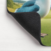 ゴルフボールのカモメ マウスパッド (コーナー)