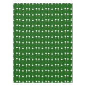 ゴルフボールのパターンが緑に テーブルクロス (正面)