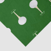 ゴルフボールのパターンが緑に 薄葉紙 (詳細)