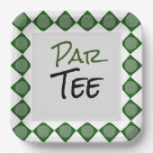 ゴルフボールのパーティーワード  ペーパープレート (正面)