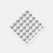 ゴルフボールの全周 スタンダードカクテルナプキン (角)