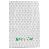 ゴルフボールの凹凸 ホールインワン 面白いゴルフ スポーツ ミディアムペーパーバッグ (正面)