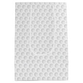 ゴルフボールの凹凸 ホールインワン 面白いゴルフ スポーツ ミディアムペーパーバッグ (裏面)