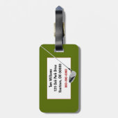 ゴルフボールの名前 ラゲッジタグ (裏面縦)