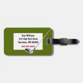 ゴルフボールの名前 ラゲッジタグ (裏面横)