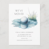 ゴルフボールの移動告知 案内ポストカード (正面)