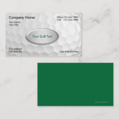 ゴルフボールの背景 名刺 (正面/裏面)